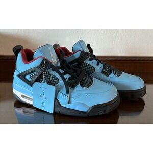 Nike Men's Air Jordan 4 Retro Size 7 Cactus Jack Blue 308497-406 *READ*